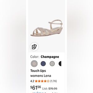 Benjamin Walk Touch Ups Women's Champagne Strappy Sandals